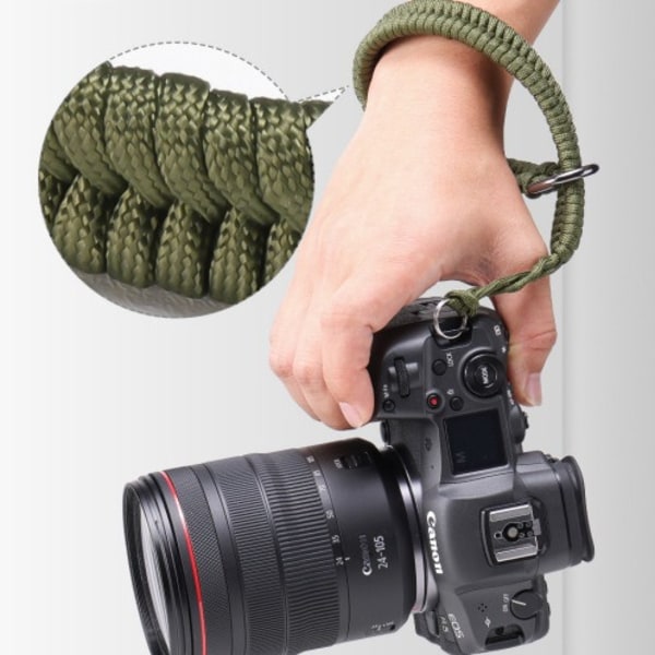 Handledsrem för kamera, justerbar kamerarem, kameragrip-handledsrem, total längd 35 cm