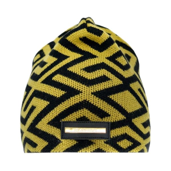 Head Hug Stickad Kashmir-Mössa – Unisexmode_jar 101 Labyrint Black