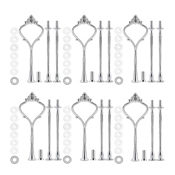 6-delt hardware sæt til kageholdere 3-lags kageholder montering hardware holder til bryllup og fest Gratis fragt + overlegen kvalitet