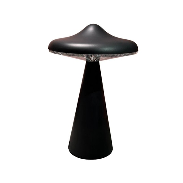 LED Nattlys UFO Svampe Lampe Atmosfære Projeksjonslampe Dekorasjon Senglampe Soverom Bord Black