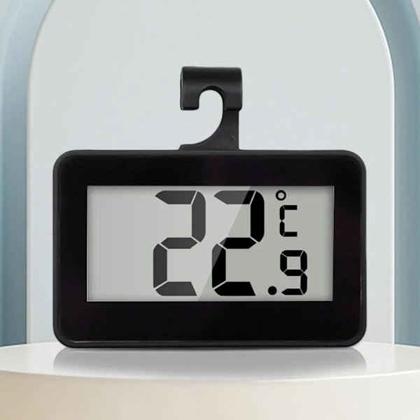 Digitalt termometer - Køleskab - Fryser - Sort