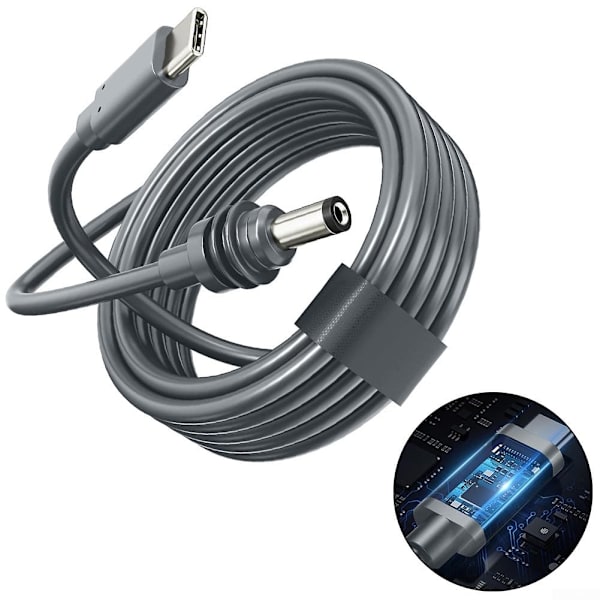 Strømkabel for Starlink Mini, Vanntett DC Hunn til USB-C (2 m) 2M