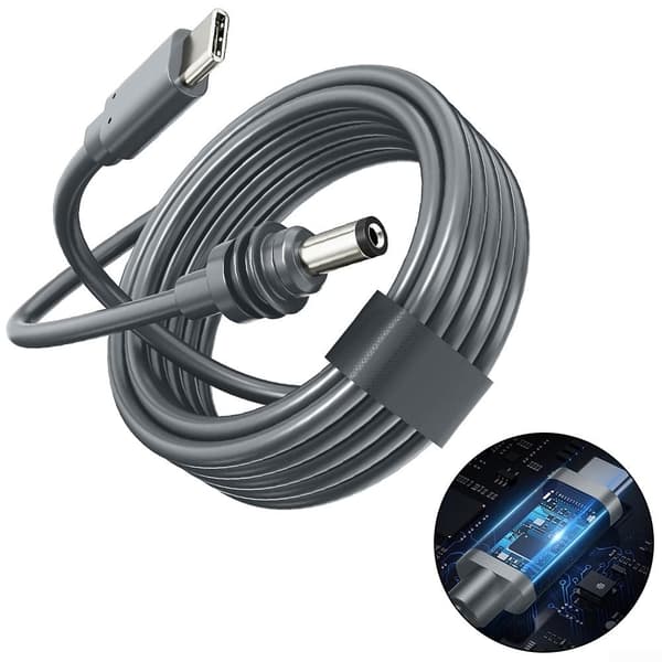 Strømkabel kompatibel med Starlink Mini, Vanntett DC hann til USB-C (2 m) 2M