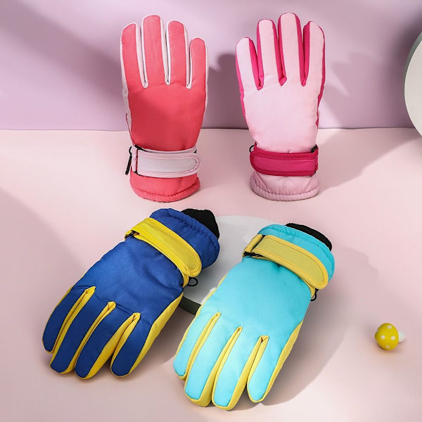 Børne Skihandsker Langærmede Vanter ROSA - spot salg pink