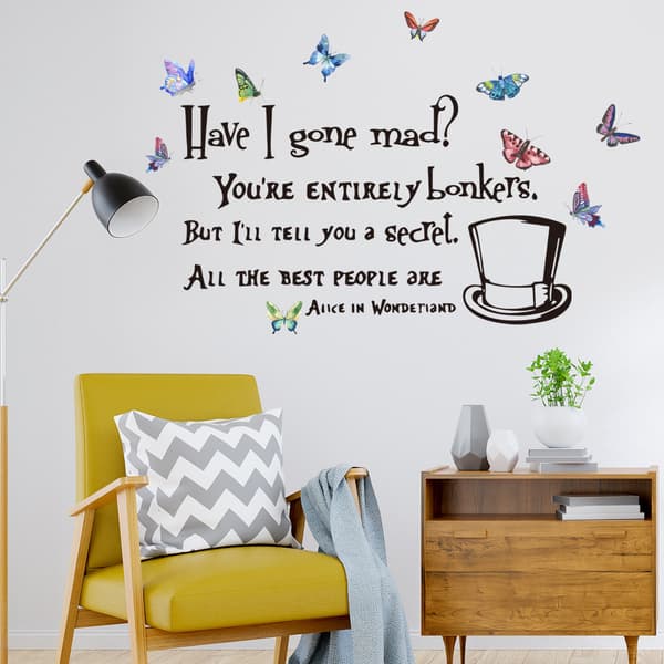 Creative English Text I Went MSD Butterfly Magic Hat Living Room c_jarx