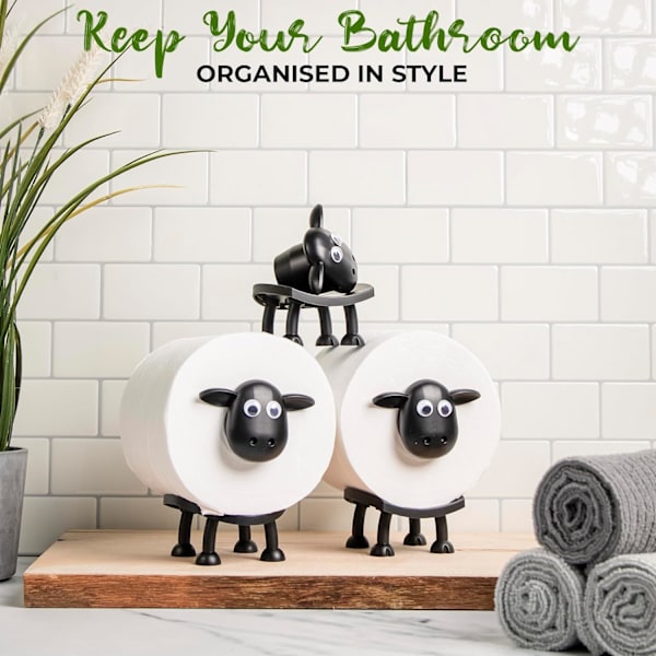 Toilet Paper Holder Sheep - Söt Badrumsinredning - 3-pack