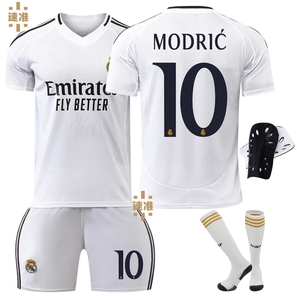 2425 Real Madrid Hemtröja #10 Set 16 Size 10 + Socks + Protectors