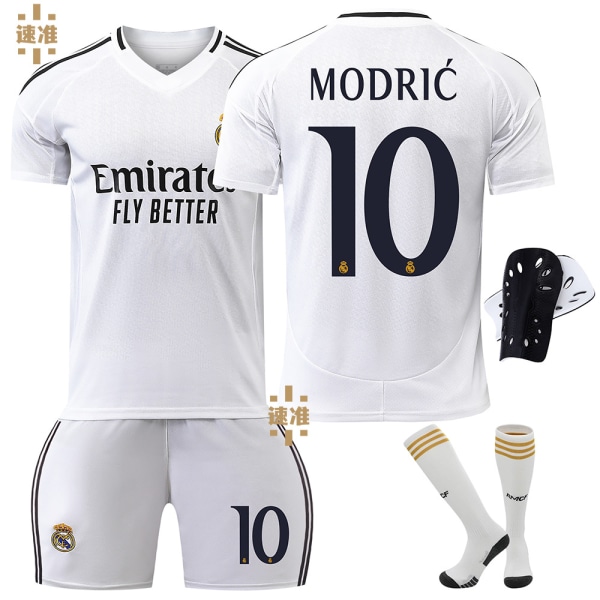 2425 Real Madrid Kotipaita #10 Setti 18 Size 10 + Socks + Protectors