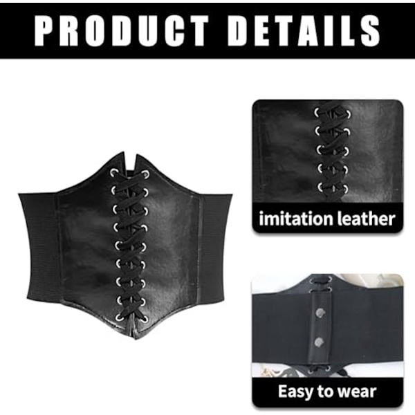 Elegant Korset til Kvinder - Taljekorset til Piratkostumer og Cosplay
