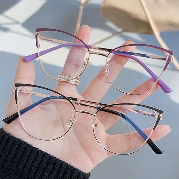 Sinivaloa estävät silmälasit, optiset silmälasit, tietokonenäyttölasit_jarx Pink