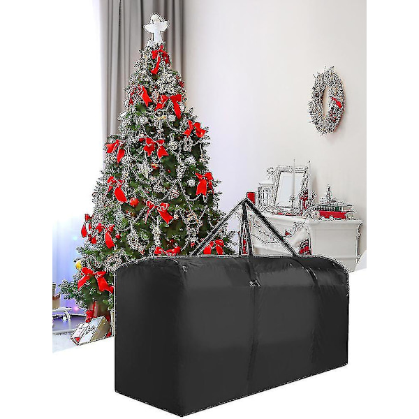 Stor oppbevaringspose for juletre med forsterket håndtak (FWW) 122*39*55CM