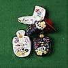 Golf Blade Putters Skydd Huvudskydd Klubbskydd Magnetisk Stängning Vit 2