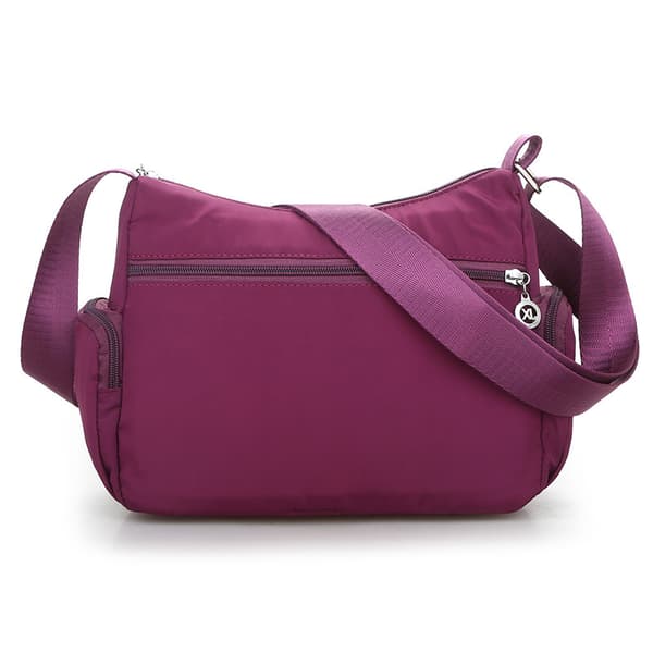 Vattentät nylon Mode dam axelväska Purple