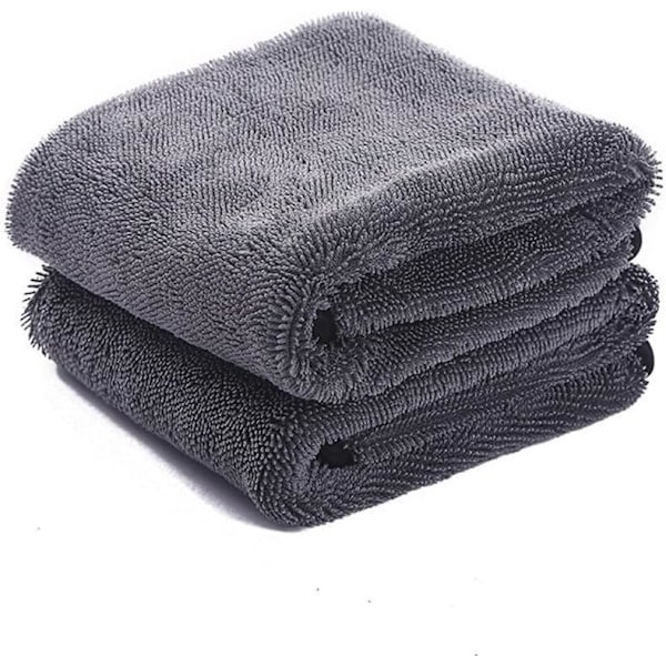 Microfiber Cleaning Cloths, Super Absorbent Car Drying Towels (30 x 40cm, 2 Pcs)