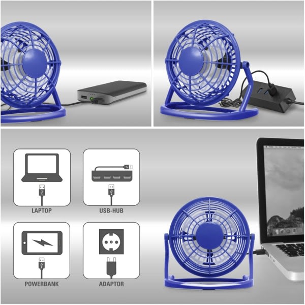 USB-tuuletin - pöytätuuletin, ihanteellinen työpöydän tuulettimelle