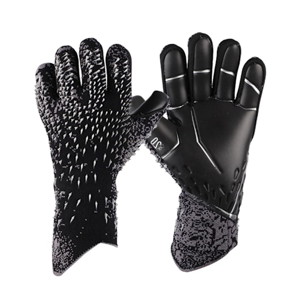 Målvaktshandskar Fotbollshandskar SVART STORLEK 8 - svart svart black size 8