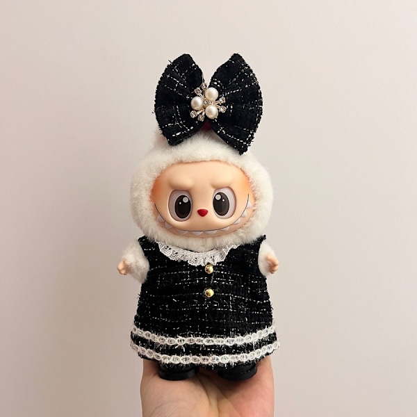 /NC/Vain Vaatteet Labubu Nukke Käsintehty Koristelu Kangas Pusero Lelu Kangas Värikäs Pukusetti Labubu Sarjakuva Mekko 23