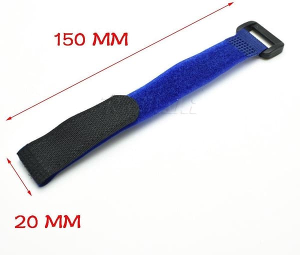 Velcro kabelbinder - 15cm - Sort - 10 stk.