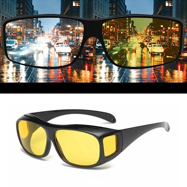 4-pakkaus - Pimeänäkölasit autoiluun - Yönäkölasit MultiColor MultiColor 4-Pack MultiColor