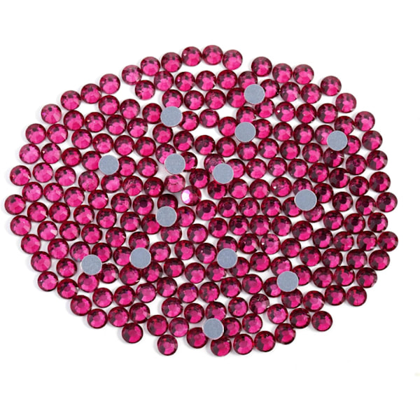 3000 st Fuchsia Hotfix Strass, SS16, 3,8-4,0 mm för Hantverk & Kläder Fuchsia Fuchsia SS16
