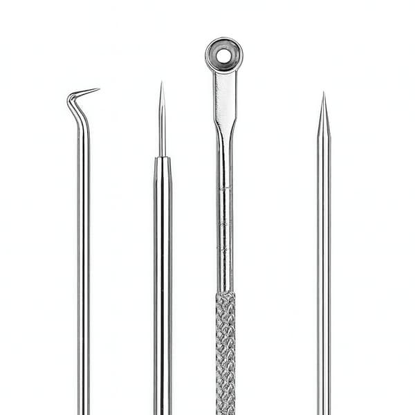 Hudormefjerner Kit / Hudorme Pincet - Klemmer Hudorme_jar Silver silver