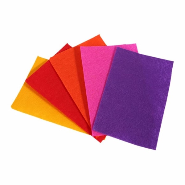 Färgglada filt tyg 60 färger färgglada filt plattor 20 x 30 cm hantverk filt filt ark polyester filt tyg