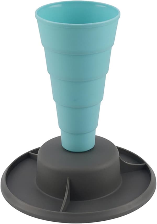 Sprøyteposeholder, PP av matkvalitet, sammenleggbar design med stabil base, organiserer sprøytetipper for kake- og cupcake-dekorering