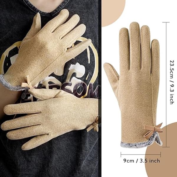 Handskar - Damhandskar - Vinterhandskar - Vinterhandskar - Isolerade pekskärmshandskar - Pekskärmshandskar för pekfinger