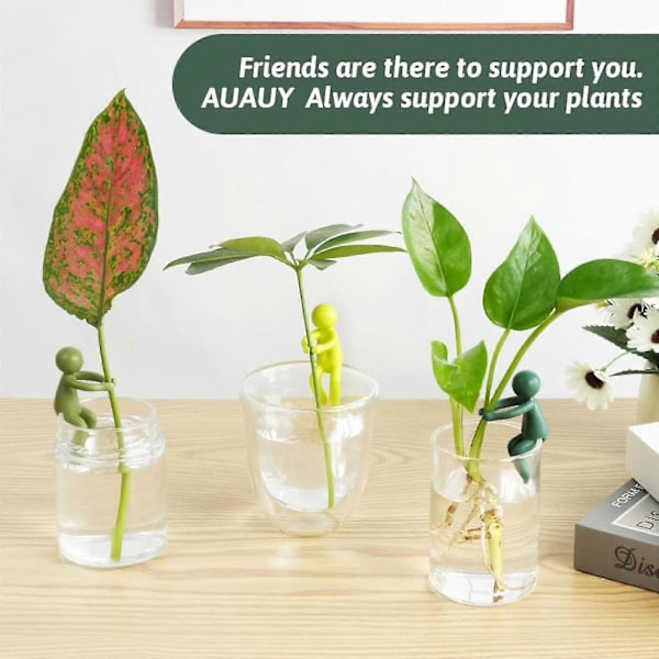 3 st Växtstöd, Plant Propagation Buddy för Groddar, Stjälkar, Skott & Sticklingar Dark Green