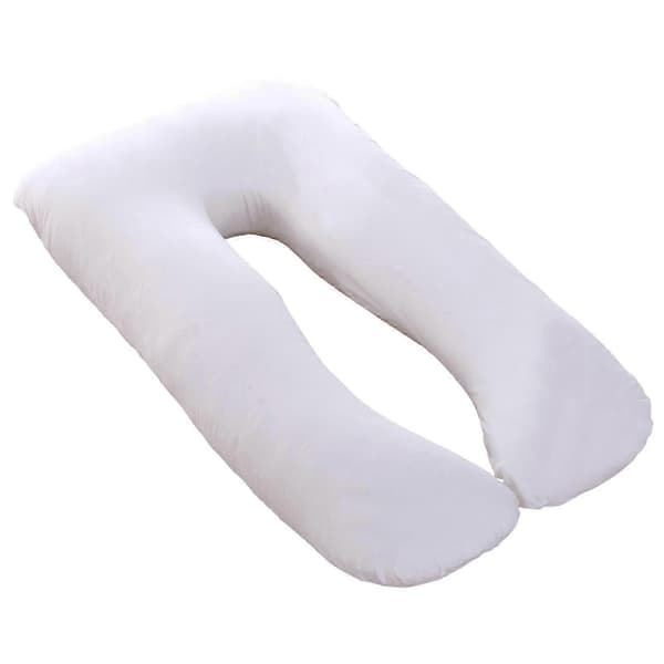 Putevar i bomull for U-formet gravidpute Vaskbart komfortabelt putevar for sidepute [PB] White_jarx White 80x140cm