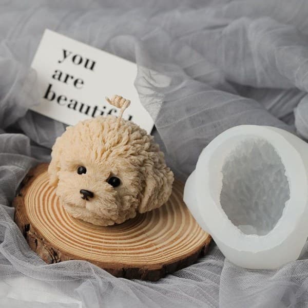Lysforme lys stearinlys DIY støbeforme i silikoneform LZ22029 Teddy Avatar