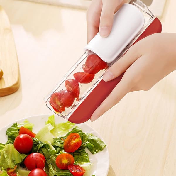 2-delt kutter - Tomatkutter - Fruktkutter - Druekutter - Jordbærkutter