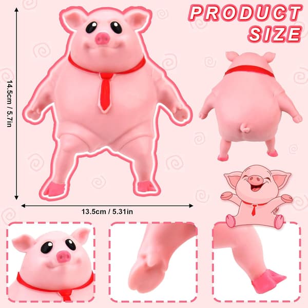 Gris Squeeze -lelut pallot, Squeeze-lelu possu Splash-lelu Squeeze Lelu_jarx