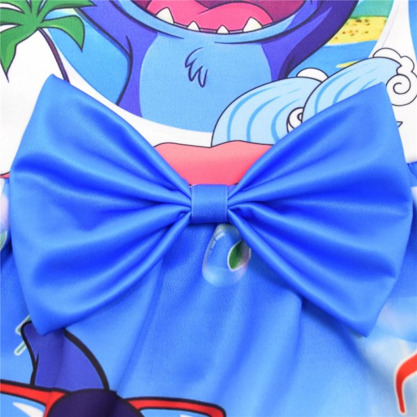 Stitch Jenter Tegneserie Prinsessekjole Låve Bursdagsfest Ballkjole Skater Kjole #1 #1 150cm