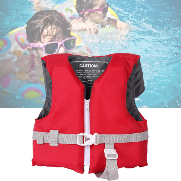 Paddla kajak Simning Barn Säkerhet Flytväst Flytväst Återanvändbar barn(röd M)
