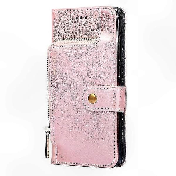 A56 5G Leather Case with Zipper - Protective Smartphone Case Rose Gold