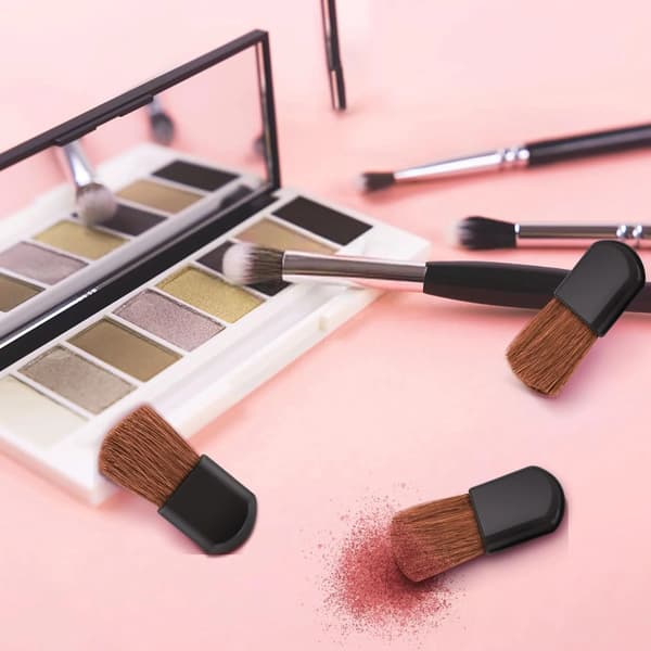 30 stk. engangs makeupbørster, bærbare mini blush- og foundationapplikatorer til kinder, flydende creme og løs pudder
