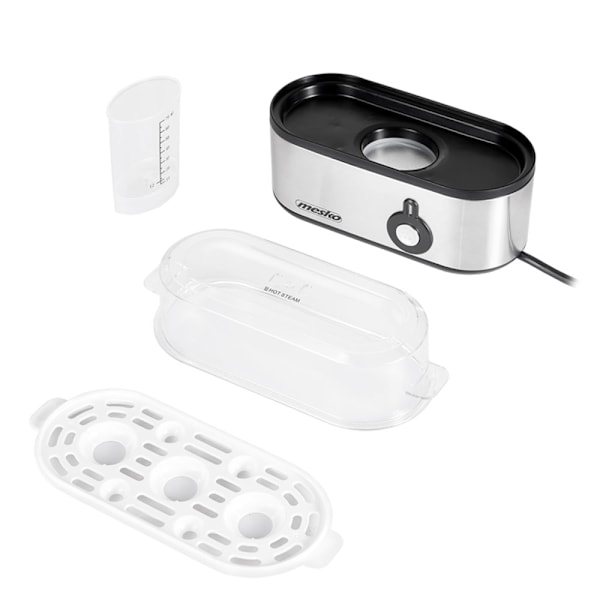 Mesko eggkoker for 3 egg_jar Svart, Silver, Transparent 210