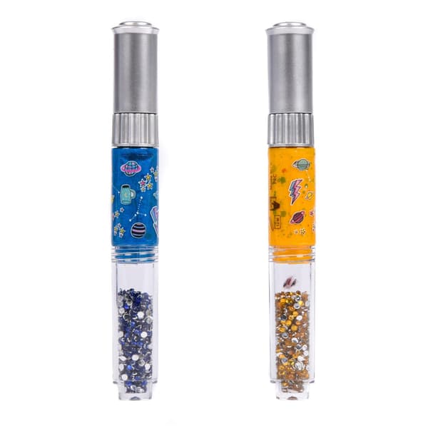 Nail Art Penna - Strass & Lim MultiColor_jar MultiColor Blå/guld