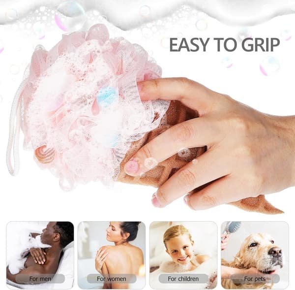 Badesvamp - Brusesvamp - 3 stk. - Bruse puff - Badesvamp - Massagesvamp