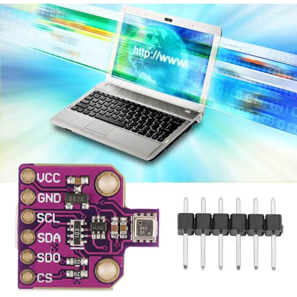 CJMCU-680 BME680 Temperatursensor, fuktighetssensor, ultraliten trykksensor, høydesensor