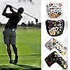 Golf Blade Putters Skydd Huvudskydd Klubbskydd Magnetisk Stängning Vit 2