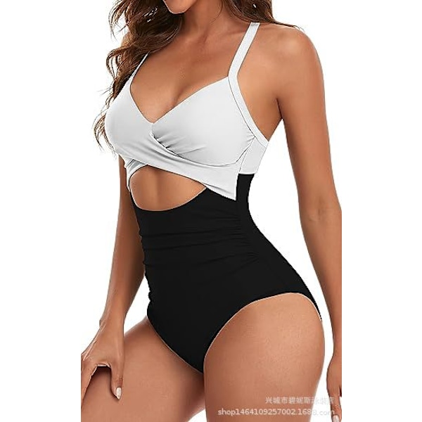 Europæisk Amazon Heldragt Sexet Udskåret Dame Badedragt Rygløs Stram Strop Bikini 6 6 M