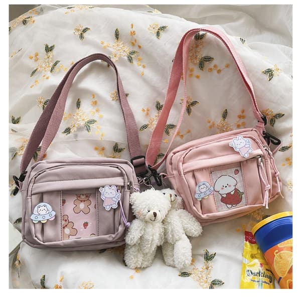 Kawaii Taske JK Transparent Taske SORT - spot salg black