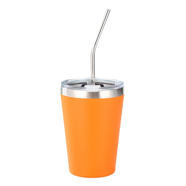 Rustfrie Barnekrus med Sølebestandig Lokk, Sugerør & Silikonhylser, 355 ml, BPA-frie, Isolerende, for Kalde & Varme Drikker Style 1