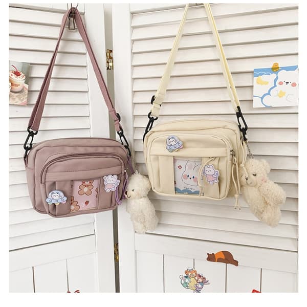 Kawaii Taske JK Transparent Taske SORT - spot salg black
