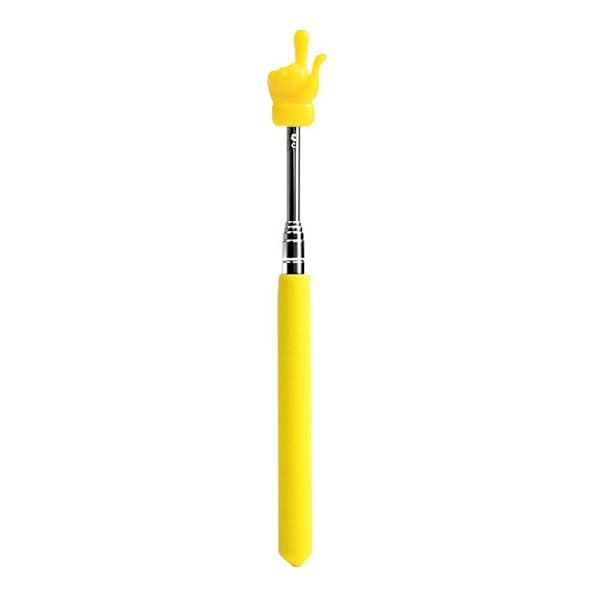 Telescopic Teacher Pointer Mini Hand Stick, Classroom Presentation Tool, Extendable Finger Stick Green One S green one-size