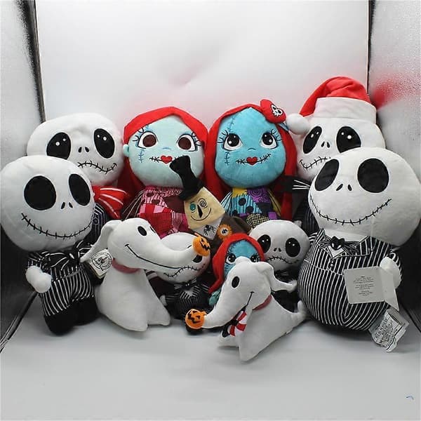 Tim Burton's Nightmare Before Christmas Plyschleksaker Set - Sally, Jack & Zero Dog (BR)_jar 30cm