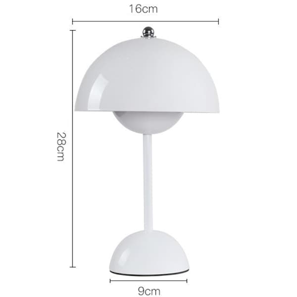 Dimmable Cordless Table Lamp 3-Way Cordless Lamp For Reading, Night Light Black