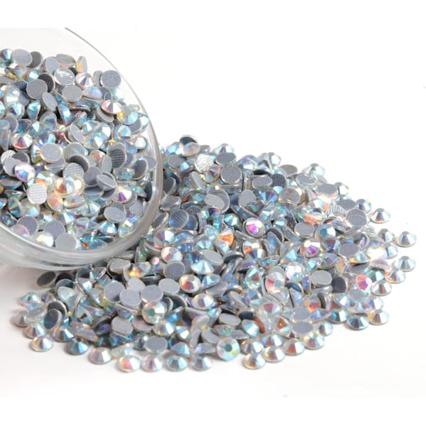 3000 st Hotfix Kristaller AB Rhinestones för Hantverk, SS16 (3,8-4,0 mm) Crystal AB Crystal AB SS16